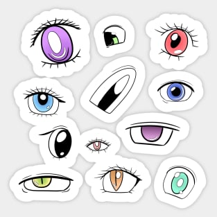 Anime Inspired Eyes Pattern Sticker